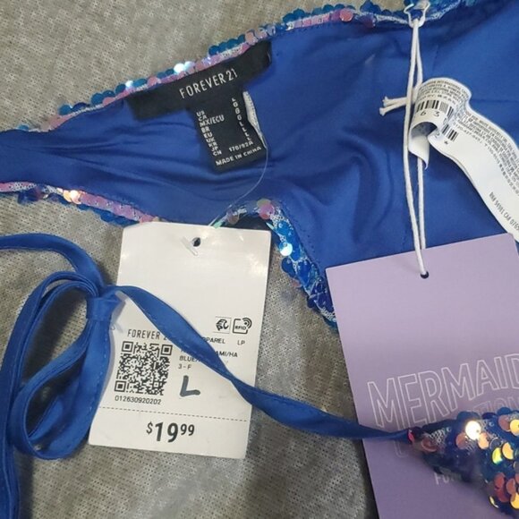 Iradescent Sequin Haltet Top Size L - Picture 4 of 9